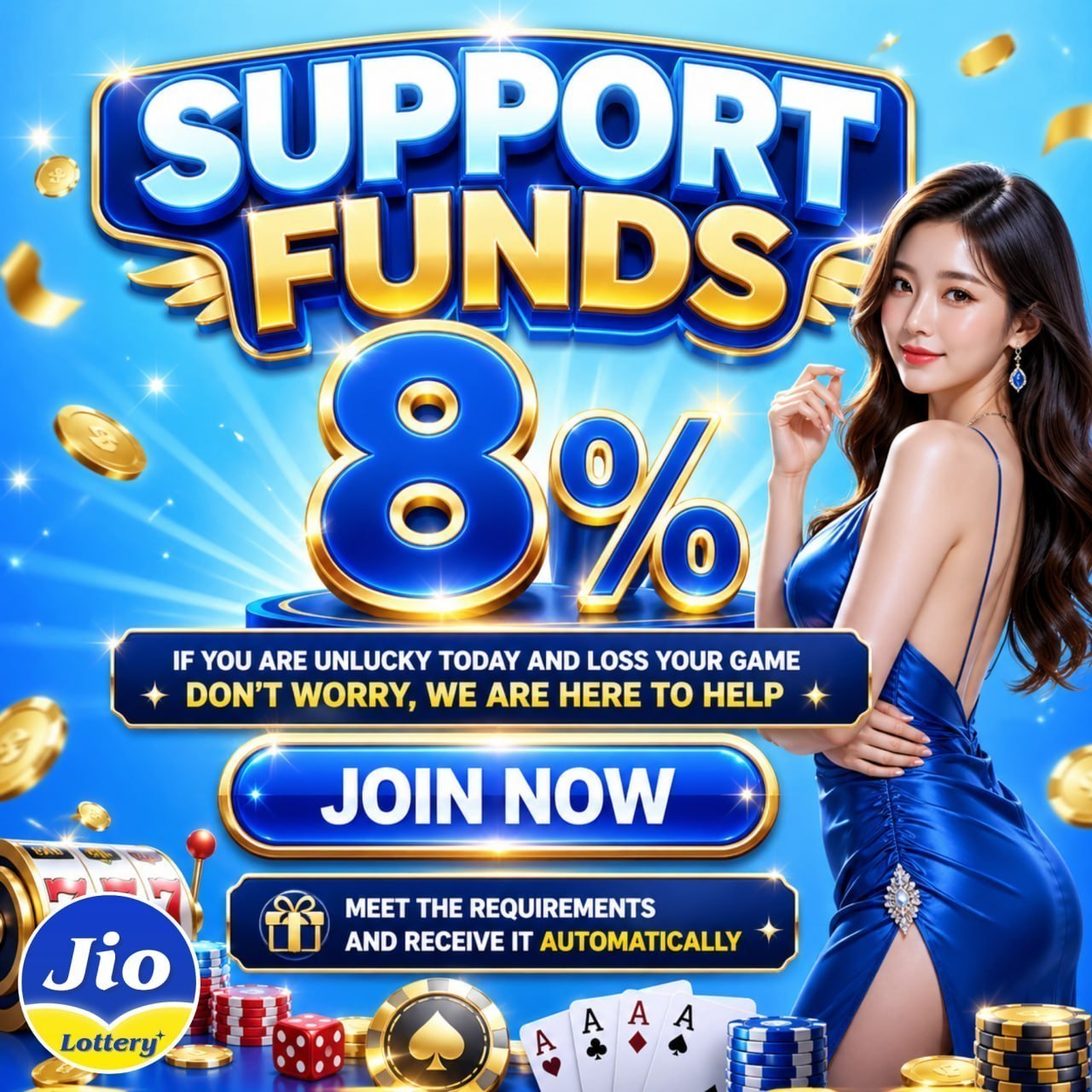 Support Funds 8%